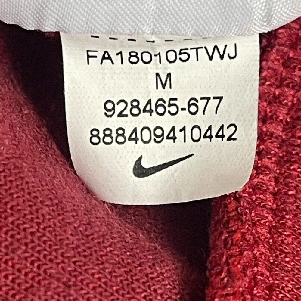 Nike Sportswear Adult Medium Red Optic‎ Crew Pullover Sweatshirt Jumper Mens